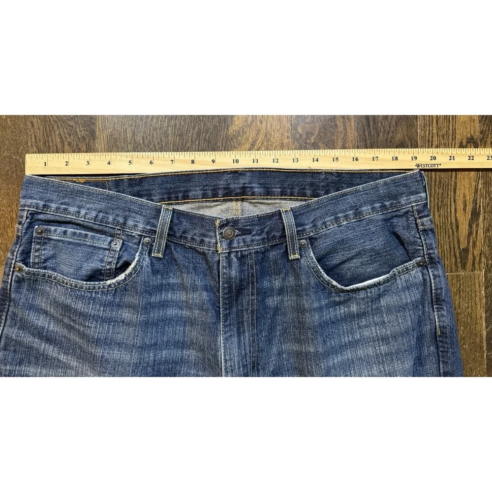 Levis 559 Relaxed Fit Straight Jeans Mens W38xL29.5‎ Blue Denim Hemmed